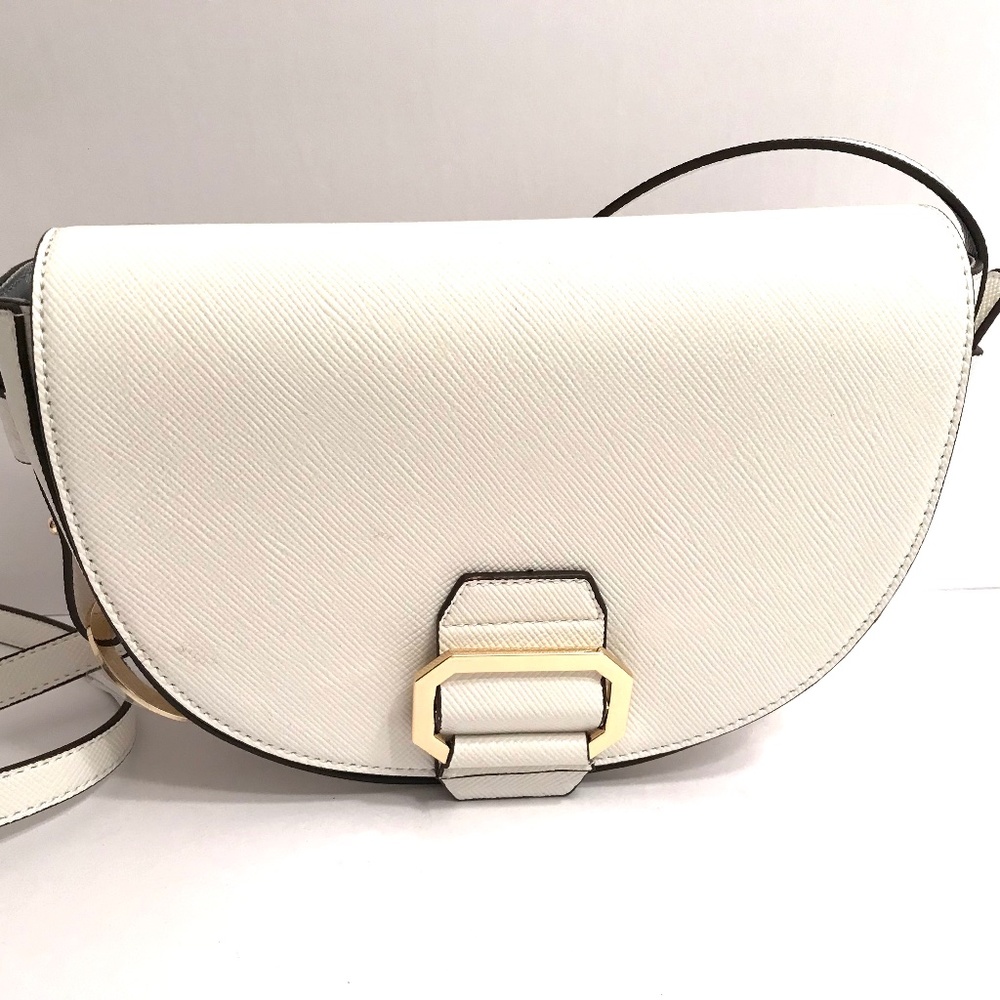 Gianni Bini Ivory Crossbody with Gold Hardware